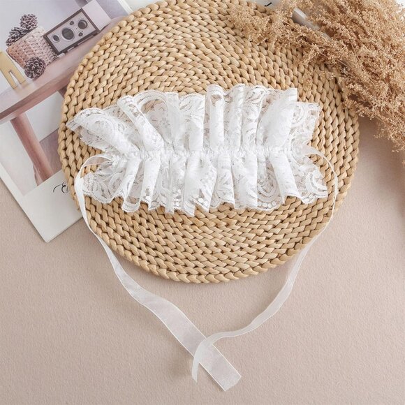 Vintage Lace Collar and Cuffs Set for Halloween Cosplay Victorian Theme - Picture 3 of 7